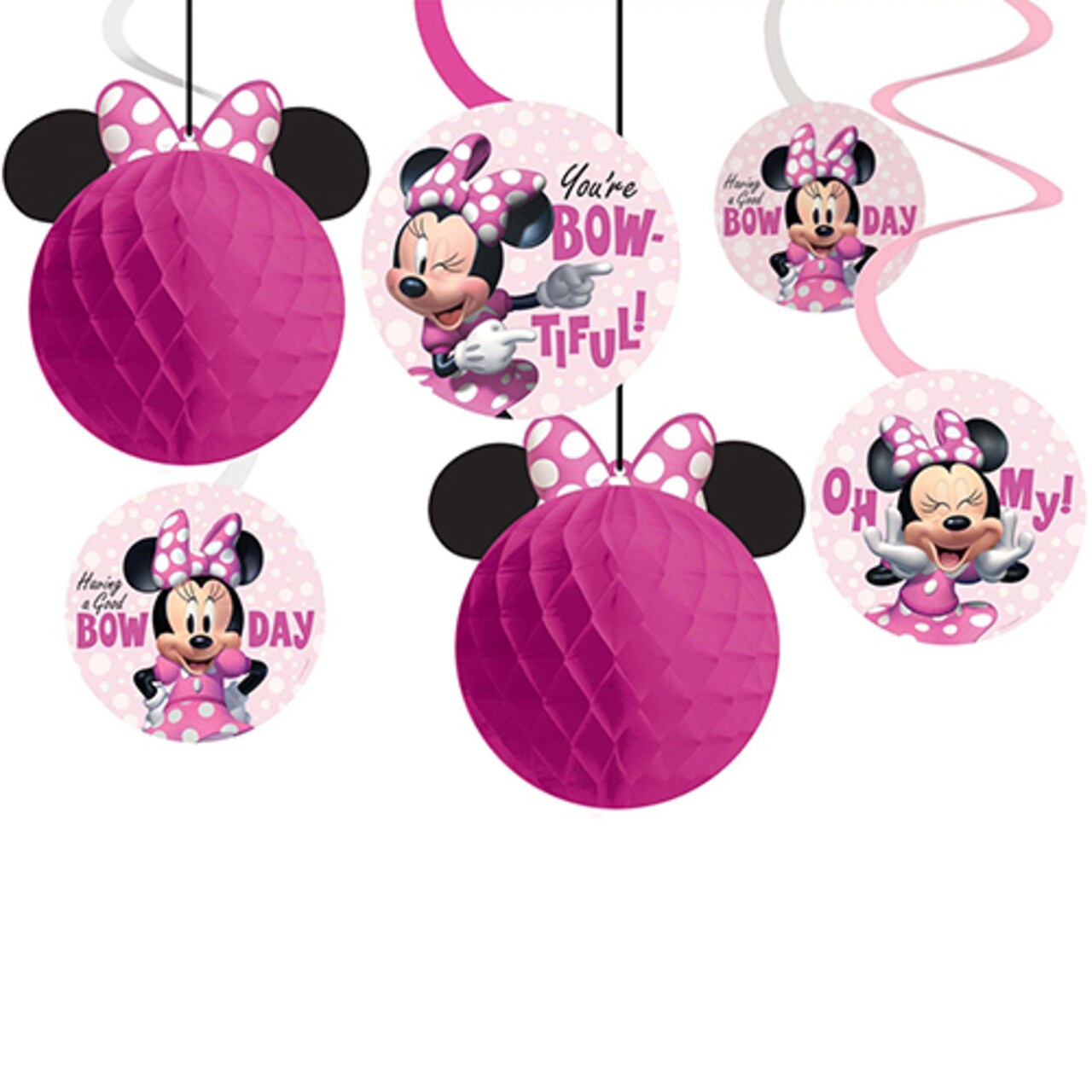 Minnie Mouse Forever Birthday Paper Hanging Decoration Kit